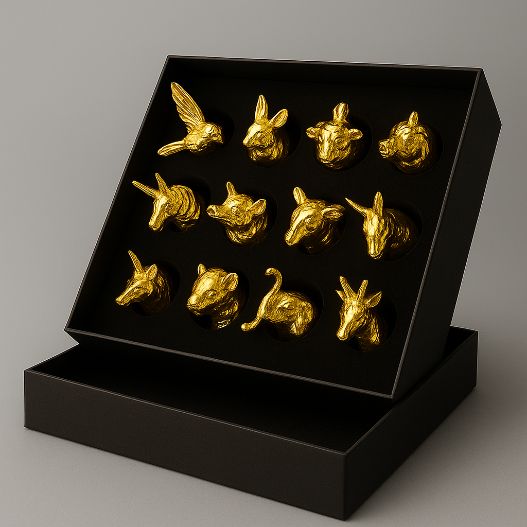 ChatGPT Image Aug 27, 2025, 03_19_08 PM Zodiac Animal Head Shots Glass Gift Set (Golden) - Image 1