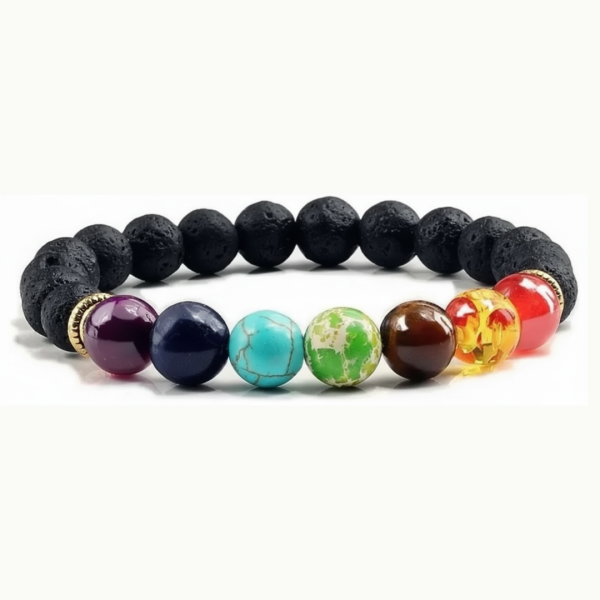 Lava 7 Chakra Bracelet