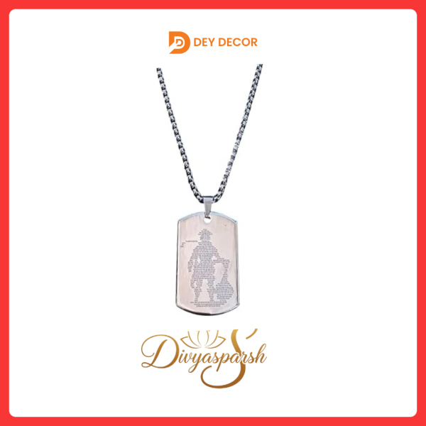 Hanuman Chalisa Pendant Locket (Silver)