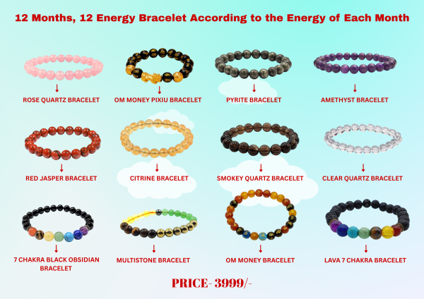12-Piece Healing & Spiritual Bracelets Set