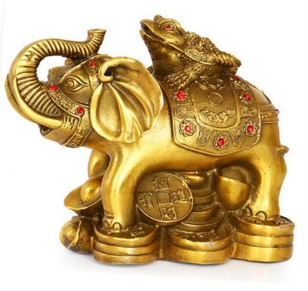 Feng Shui Elephant & Frog