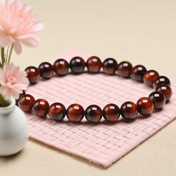 Natural Red Tiger Eye Bracelet