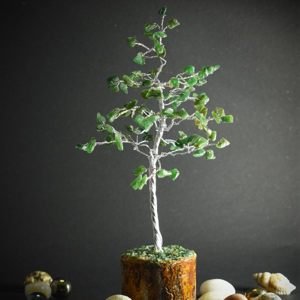 Green Jade Tree – 100 Beads (Spiritual & Healing Mala)