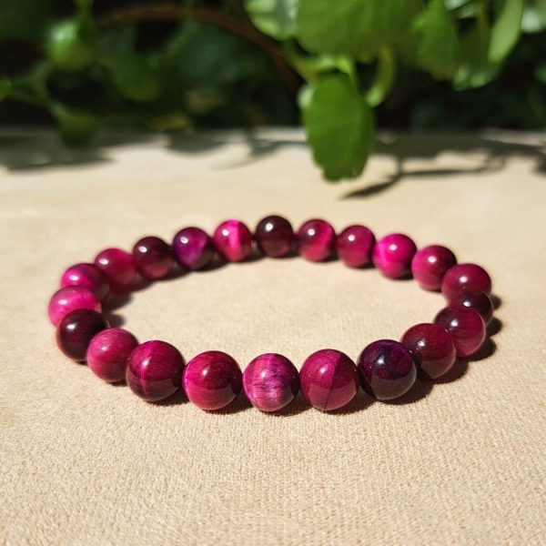 Natural Pink Tiger Eye Bracelet