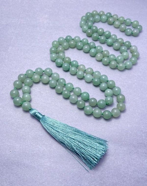 Natural Green Aventurine Stone Jap Mala