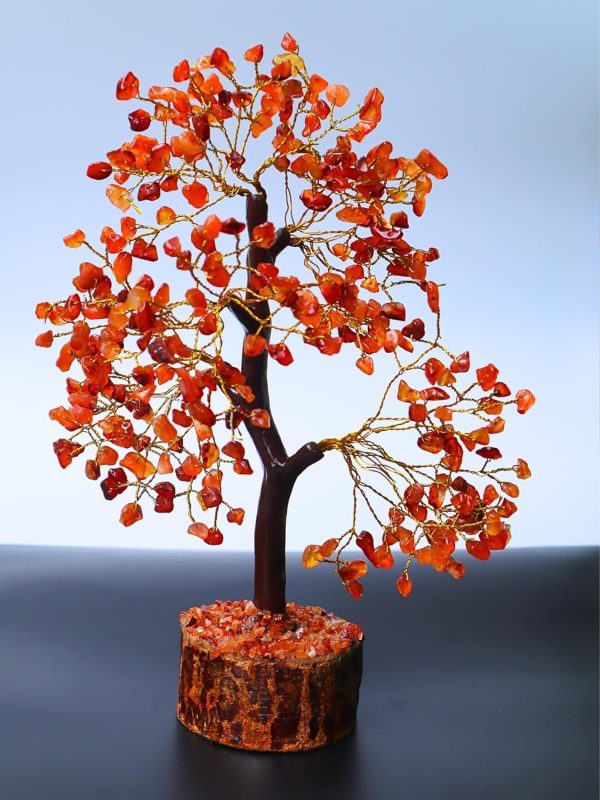 Carnelian 200 Beads Crystal Tree – Energy, Confidence & Success Booster