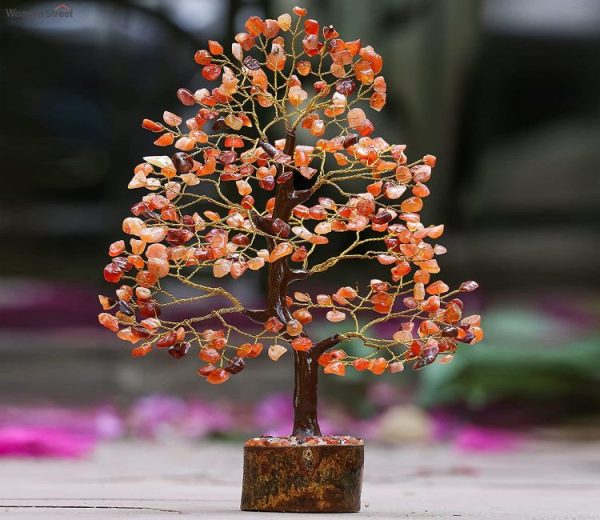 Carnelian 300 Beads Crystal Tree – Energy, Confidence & Success